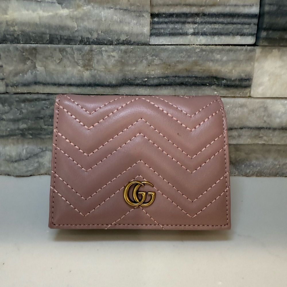 SOLD Gucci gold GG wallet